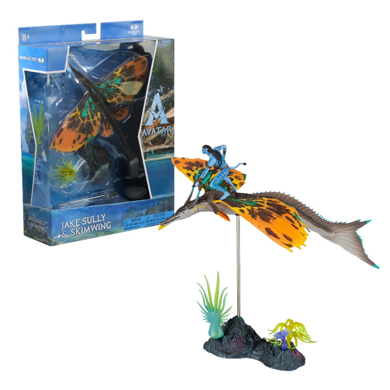Avatar: The Way Of Water Jake Sully & Skimwing Deluxe Action Figure Set